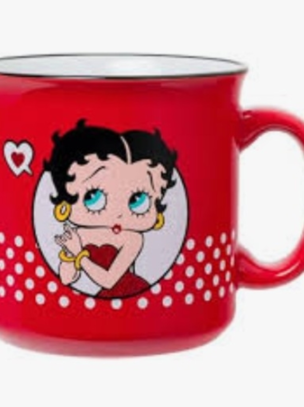 Betty Boop Red Polka Dot Ceramic Mug